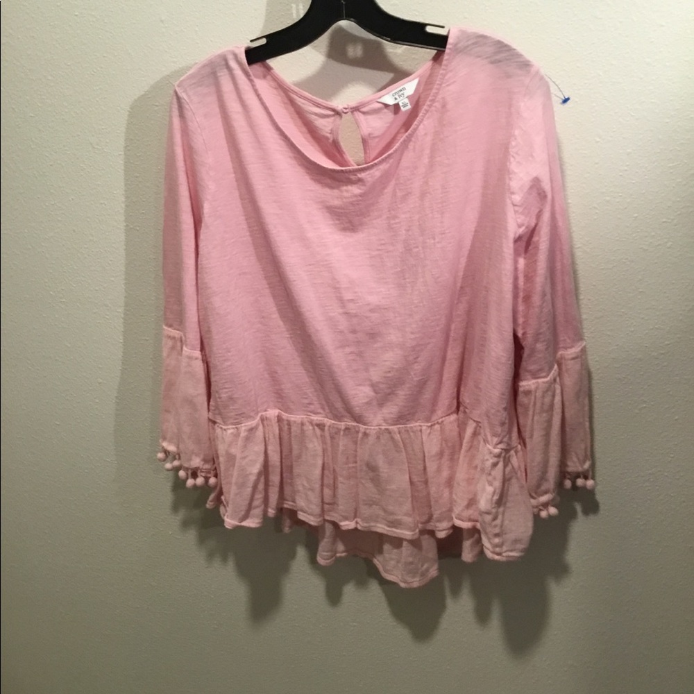 Cute baby doll top with bell sleeves
